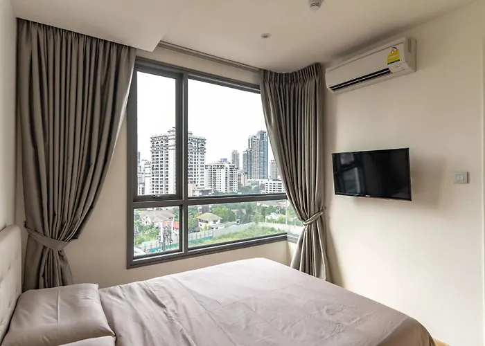 Phrom Phong 43F Rooftop Pool Workation 27 Monitor, Gym, Bts Airport Pickup 別荘