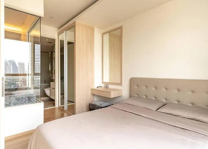 別荘 Phrom Phong 43F Rooftop Pool Workation 27 Monitor, Gym, Bts Airport Pickup *