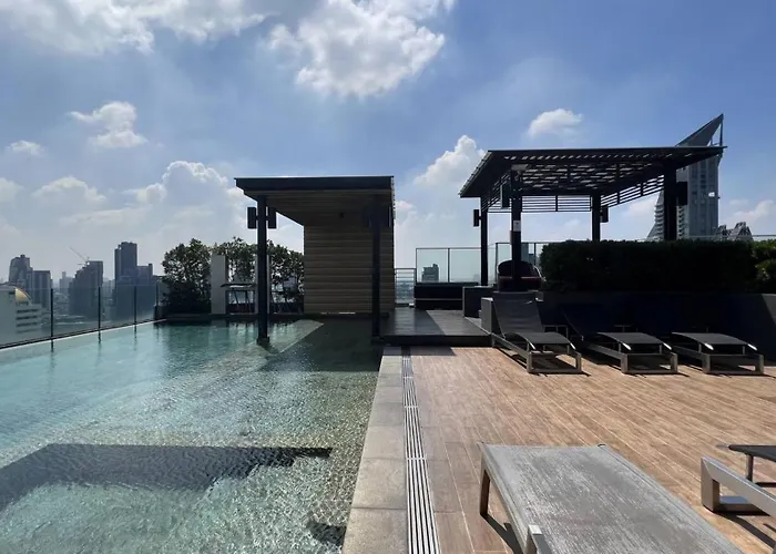 Phrom Phong 43F Rooftop Pool Workation 27 Monitor, Gym, Bts Airport Pickup 別荘