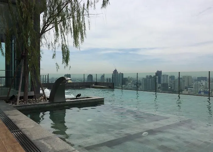 Phrom Phong 43F Rooftop Pool Workation 27 Monitor, Gym, Bts Airport Pickup 別荘 バンコク都