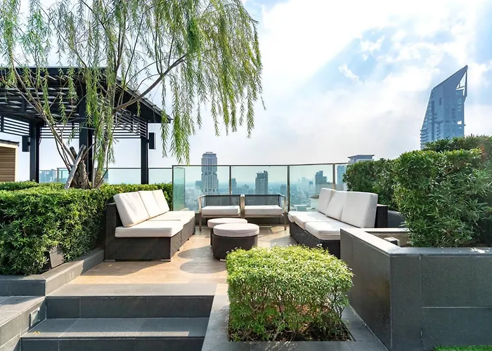 別荘 Phrom Phong 43F Rooftop Pool Workation 27 Monitor, Gym, Bts Airport Pickup