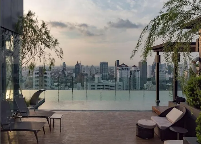 Phrom Phong 43F Rooftop Pool Workation 27 Monitor, Gym, Bts Airport Pickup 別荘